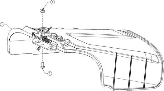 Discharge Chute Diagram and Parts List for 13BB77SS345 2023 Yard Machines Lawn Tractor